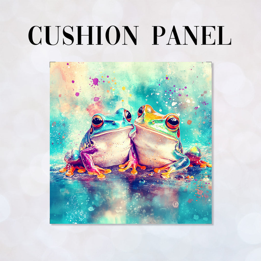 CUSHION Frogs Fabric Panel  CP-500
