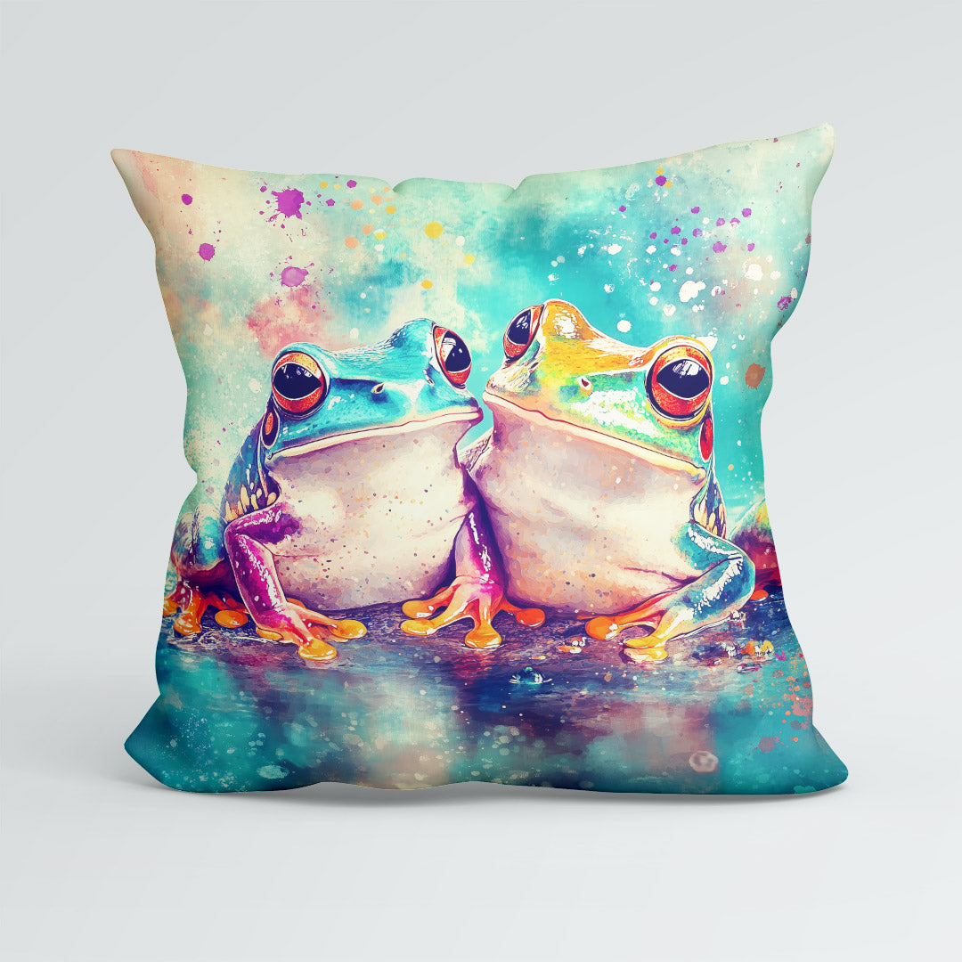 CUSHION Frogs Fabric Panel  CP-500
