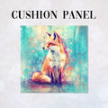 CUSHION Watercolour Fox Fabric Panel  CP-502