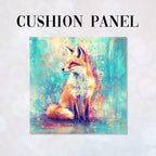 CUSHION Watercolour Fox Fabric Panel  CP-502