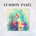 CUSHION Watercolour Fox 2 Fabric Panel  CP-503