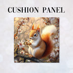 CUSHION Spring Squirrel Fabric Panel  CP-508