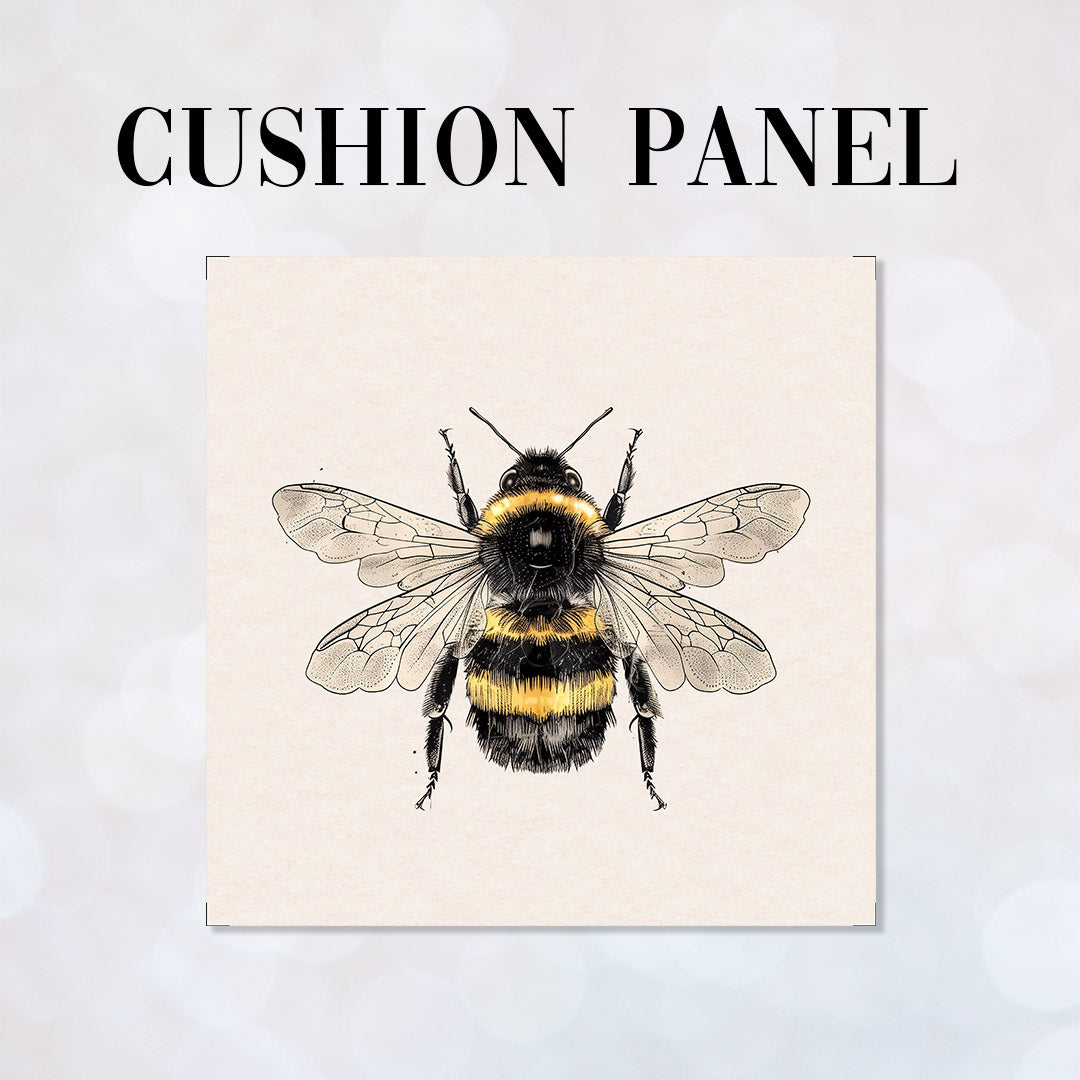 CUSHION Bee Fabric Panel CP-509