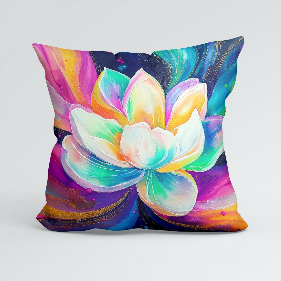 CUSHION Blooming Rainbow Petals Panel CP-550
