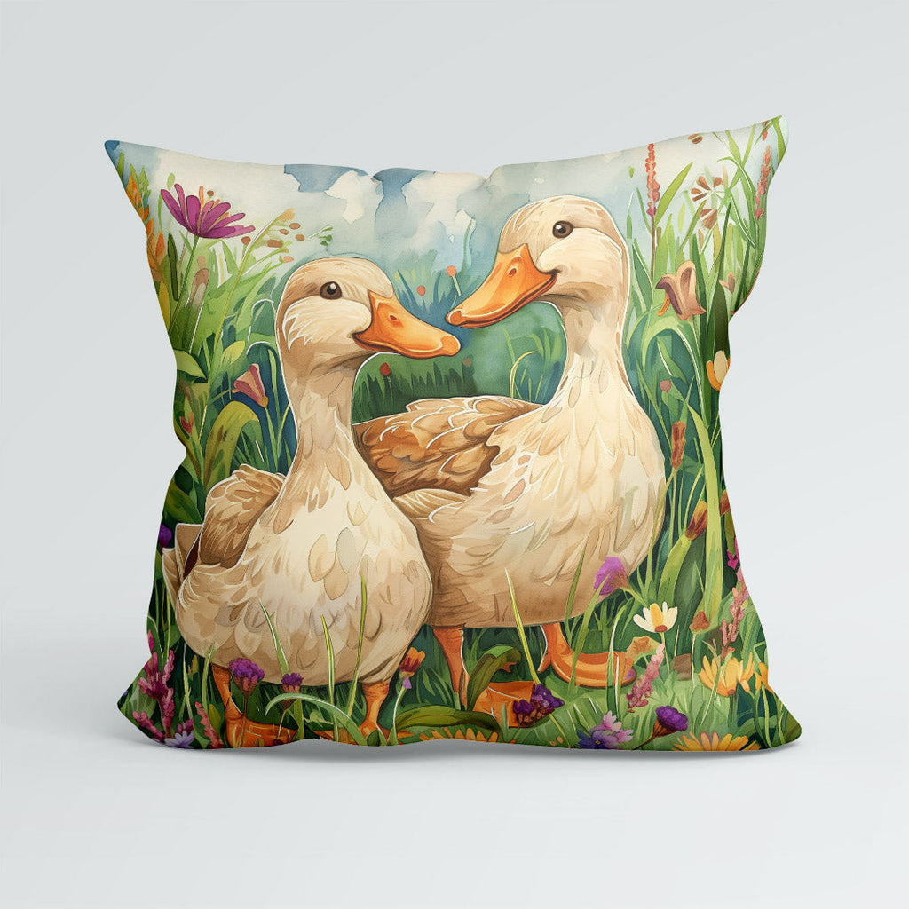 CUSHION Meadow Ducks Fabric Panel CP-511