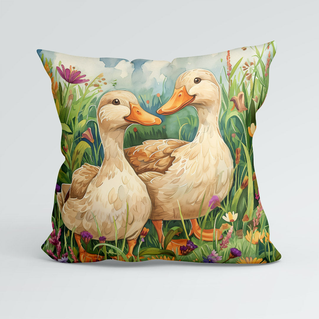 CUSHION Meadow Ducks Fabric Panel CP-511