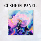 CUSHION Inky Dandelions Panel CP-555