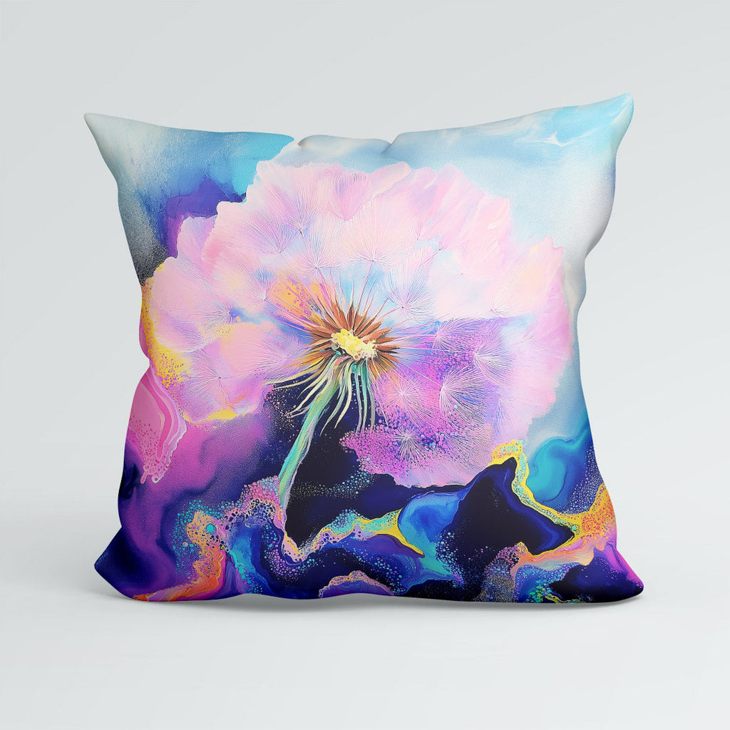CUSHION Inky Dandelions Panel CP-555