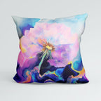 CUSHION Inky Dandelions Panel CP-555