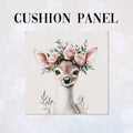 CUSHION Floral Fawn Fabric Panel CP-516