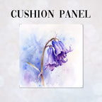 CUSHION Watercolour Bluebell Fabric Panel CP-517