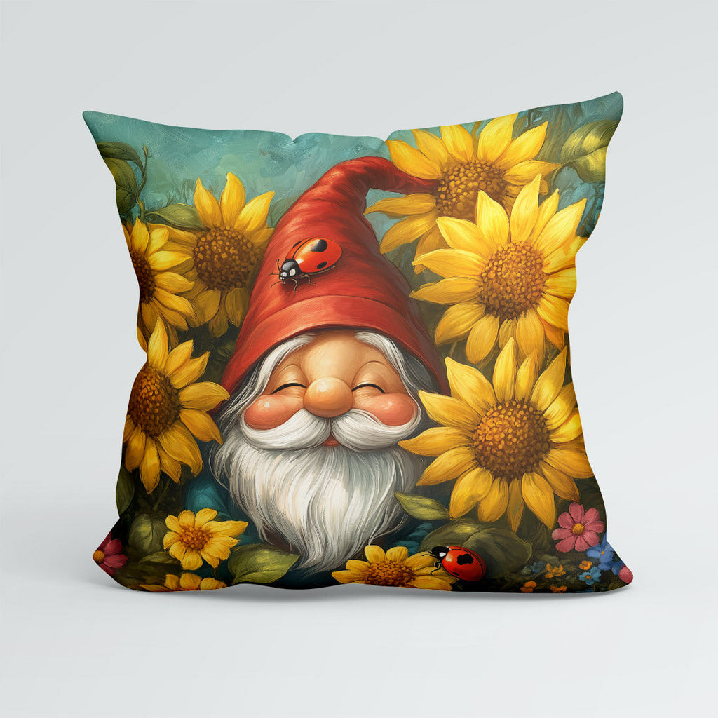 CUSHION Sunflower Gnome Fabric Panel CP-521
