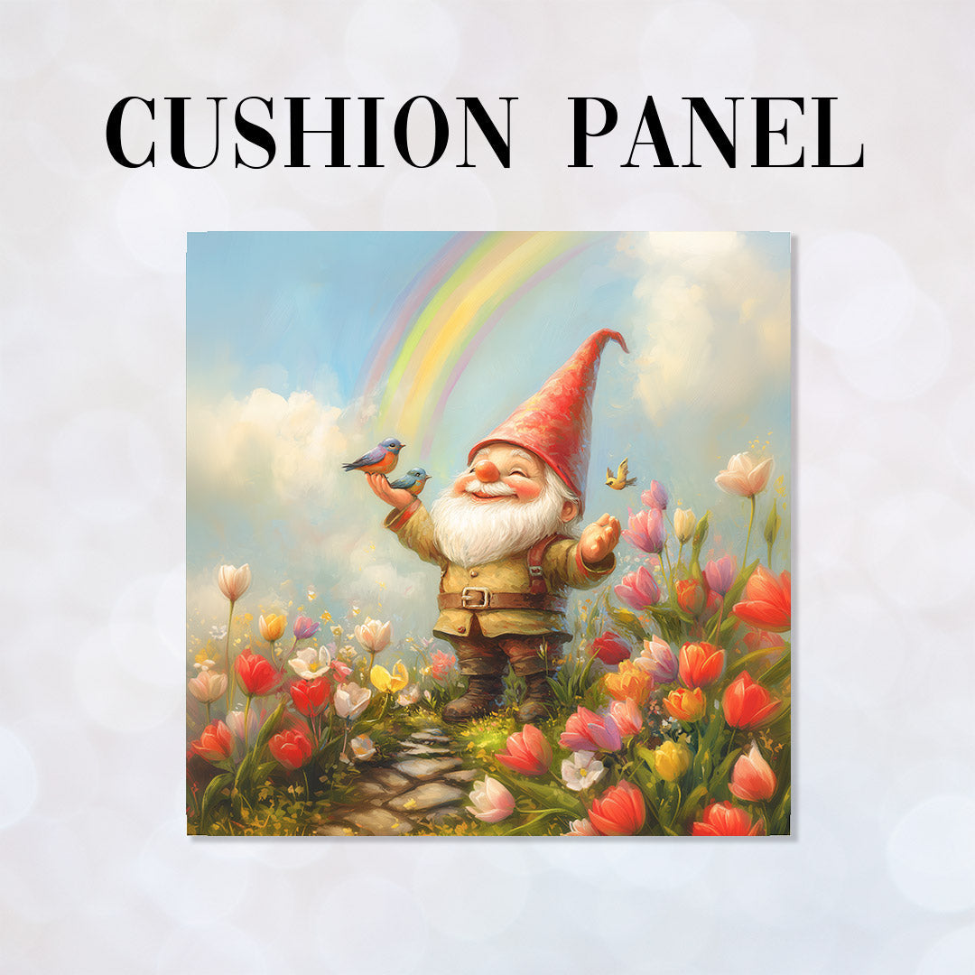 CUSHION Spring-time Gnome Fabric Panel CP-522