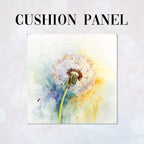 CUSHION Watercolour Dandelions Fabric Panel CP-523