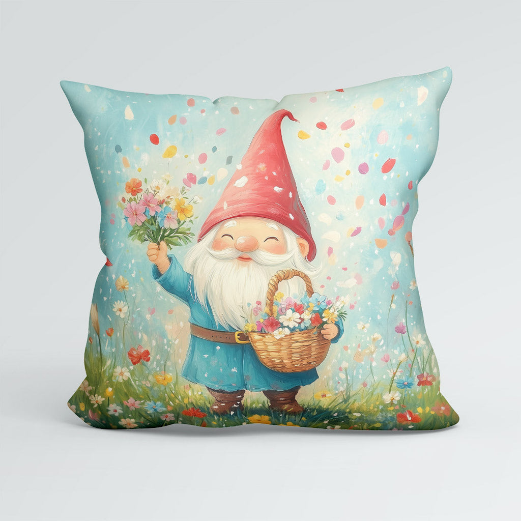 CUSHION Flower Gnome Fabric Panel CP-524