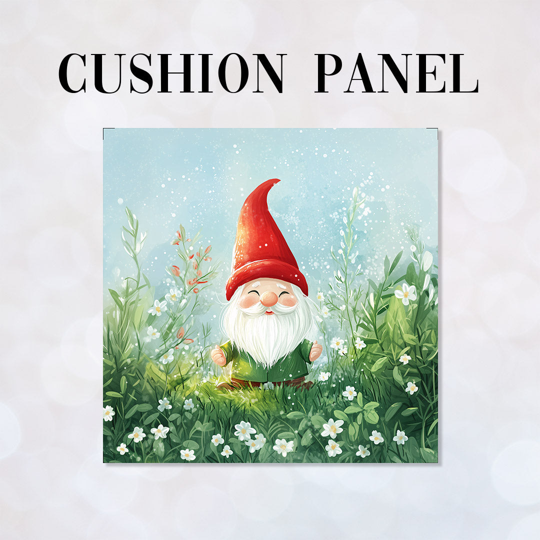CUSHION Spring Breeze Gnome Fabric Panel CP-525