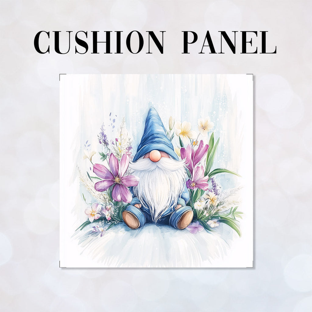 CUSHION Blue Gnome Fabric Panel CP-527