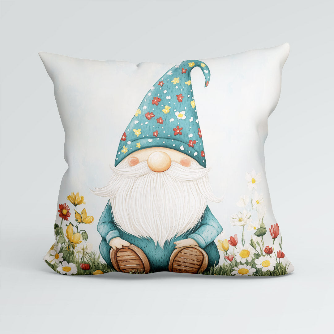 CUSHION Floral Hat Gnome Fabric Panel CP-528