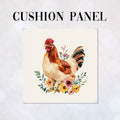 CUSHION Floral Chicken Fabric Panel CP-529