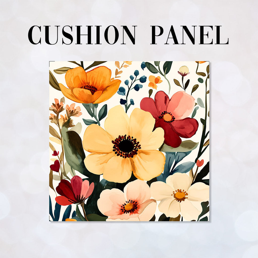 CUSHION Vintage Floral Fabric Panel CP-531