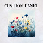 CUSHION Blue Meadow Fabric Panel CP-534