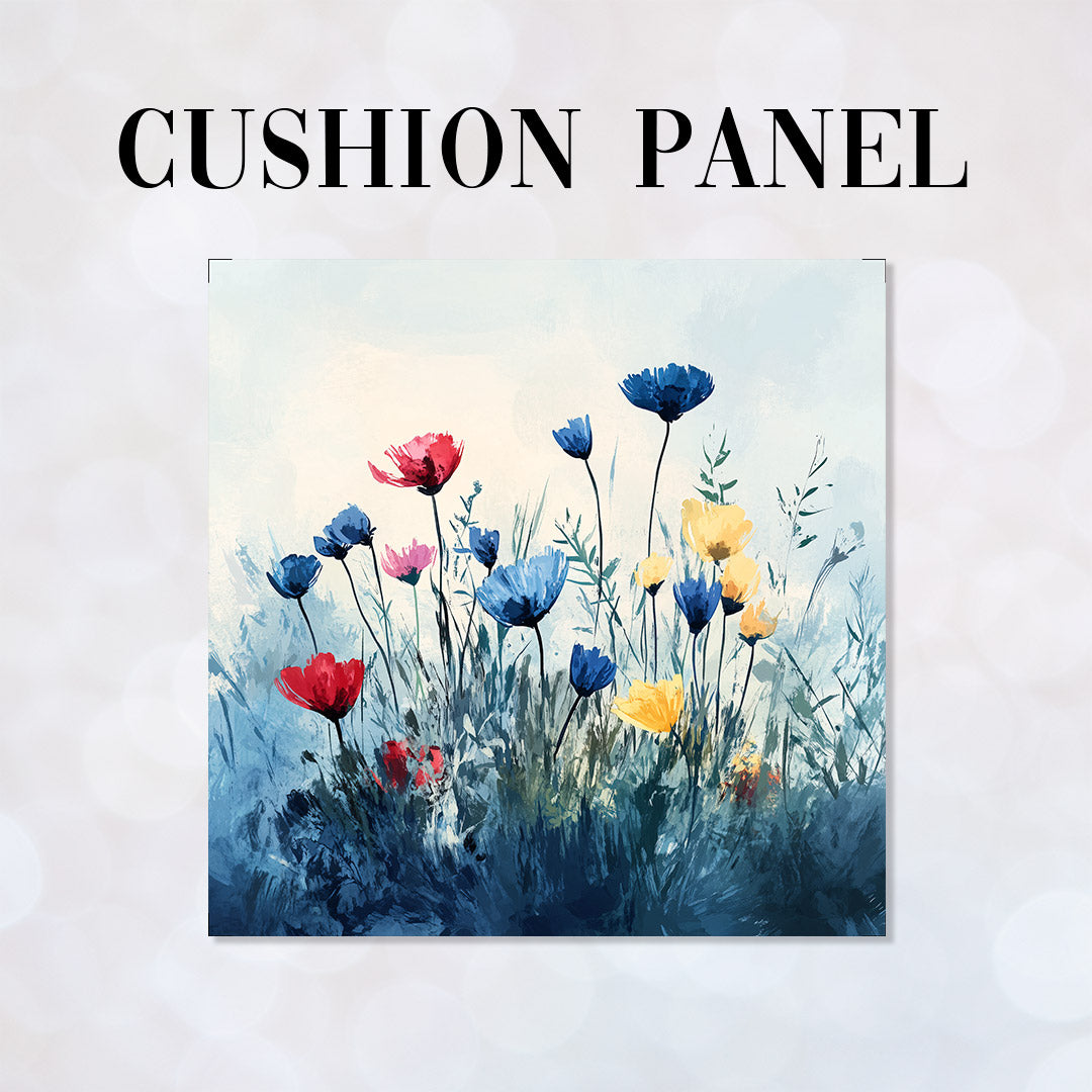 CUSHION Blue Meadow Fabric Panel CP-534