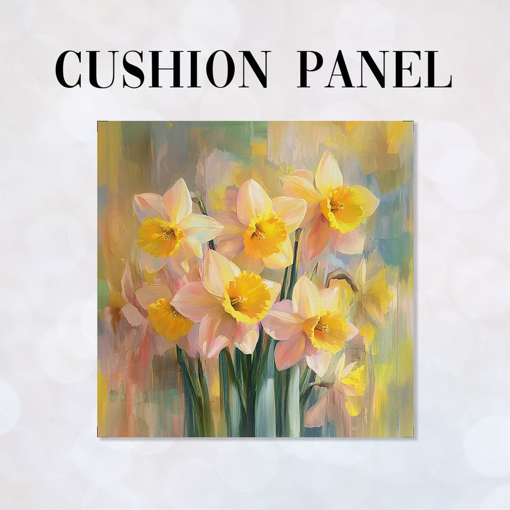 CUSHION Dafodils Fabric Panel CP-539