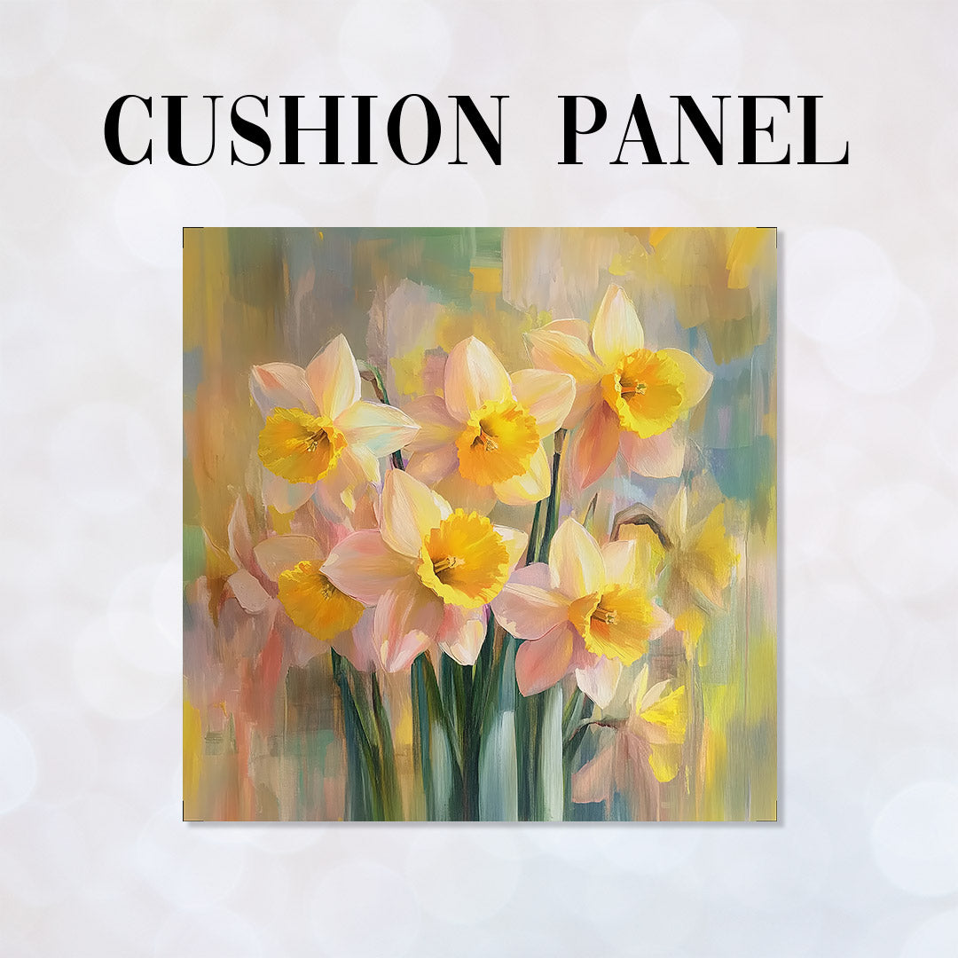 CUSHION Dafodils Fabric Panel CP-539