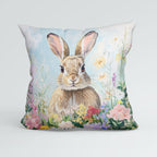 CUSHION Spring Rabbit Fabric Panel CP-543