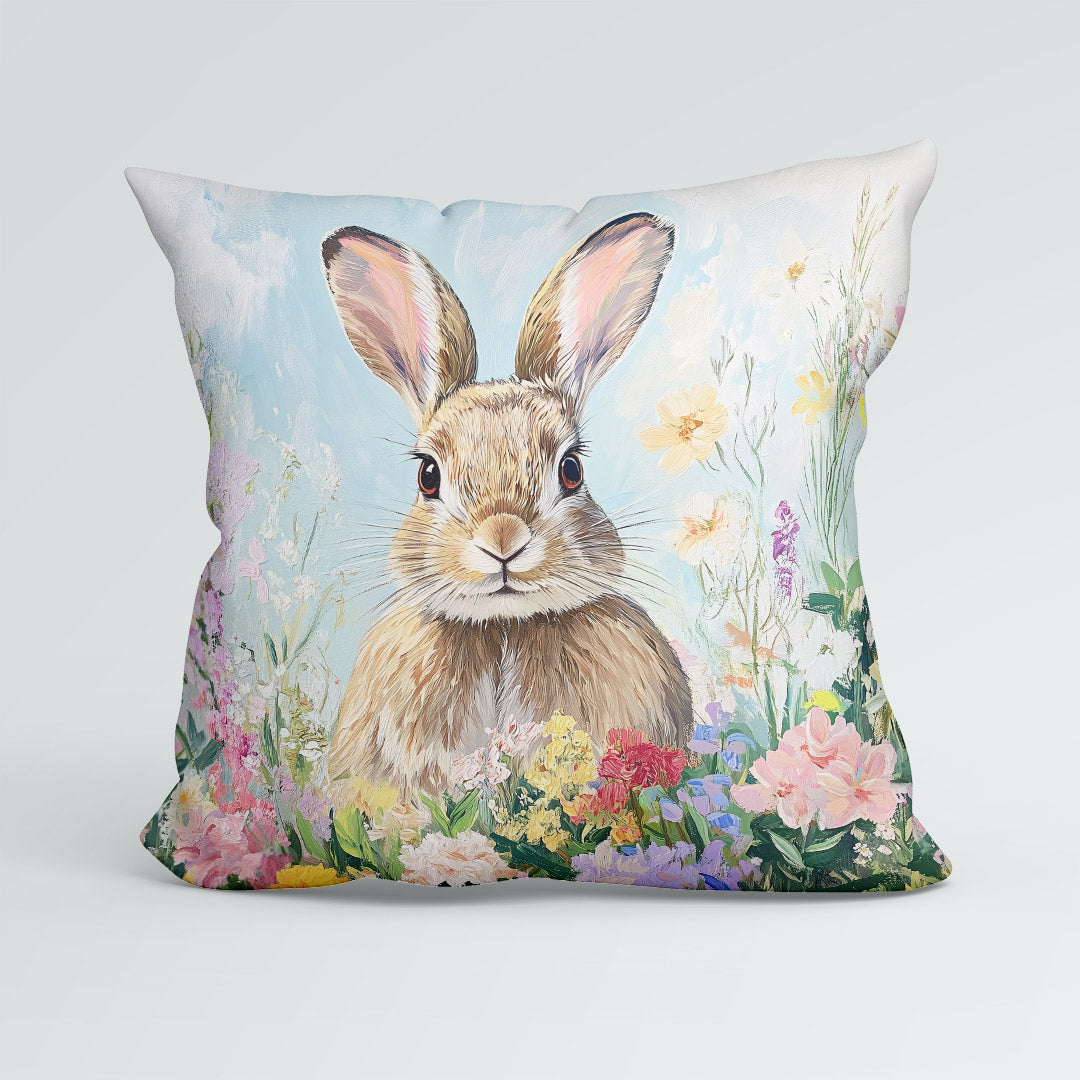 CUSHION Spring Rabbit Fabric Panel CP-543