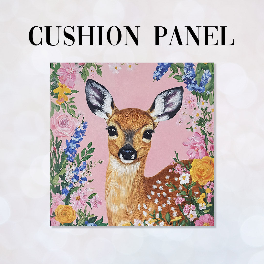 CUSHION Spring Fawn Fabric Panel CP-544