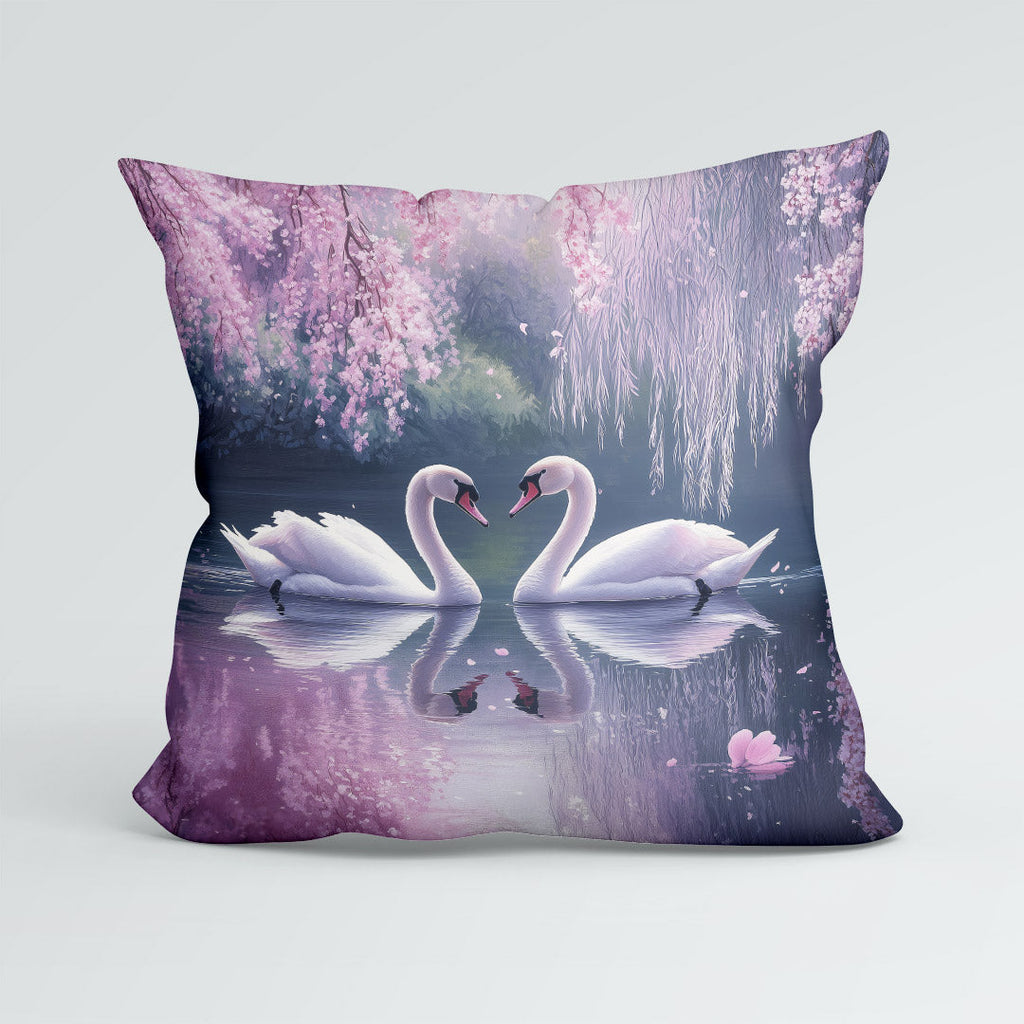 CUSHION Swans Fabric Panel CP-547
