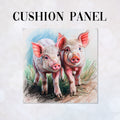CUSHION Piglets Fabric Panel CP-548