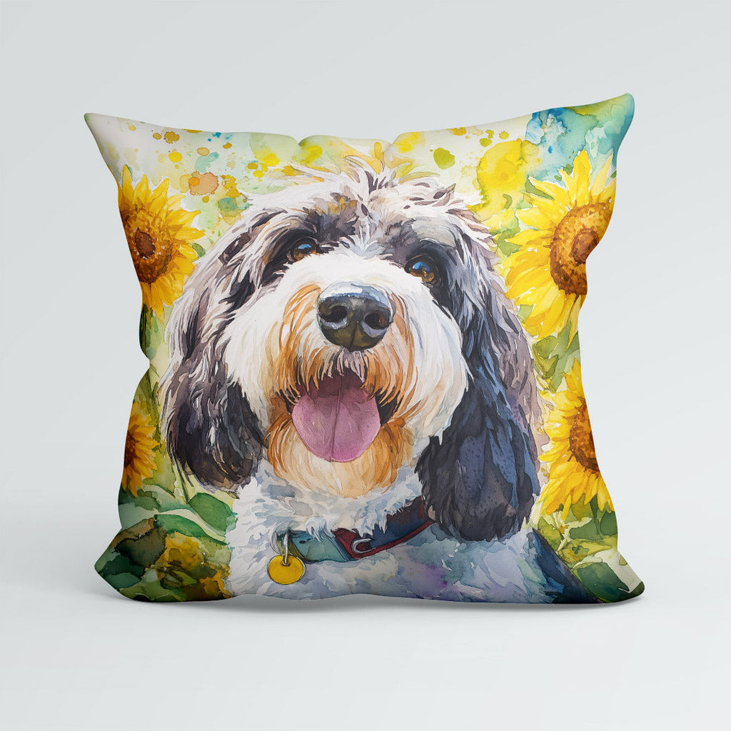 CUSHION Happy Bassett Griffon Fabric Panel CP-565