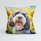 CUSHION Happy Bassett Griffon Fabric Panel CP-565