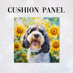CUSHION Happy Bassett Griffon Fabric Panel CP-565