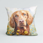 CUSHION Red Setter Dog Fabric Panel CP-566