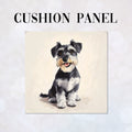CUSHION Cute Schnauzer Fabric Panel CP-572