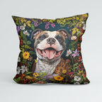 CUSHION Garden Bulldog Fabric Panel CP-576