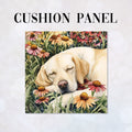 CUSHION Sleeping Labrador Fabric Panel CP-580