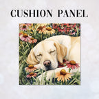 CUSHION Sleeping Labrador Fabric Panel CP-580