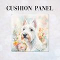CUSHION Watercolour Scottish Terrier Fabric Panel CP-581