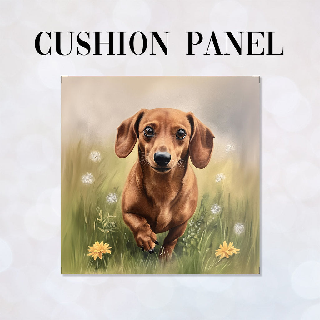 CUSHION Dreamy Dachshund Fabric Panel CP-586