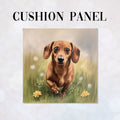 CUSHION Dreamy Dachshund Fabric Panel CP-586