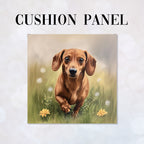 CUSHION Dreamy Dachshund Fabric Panel CP-586