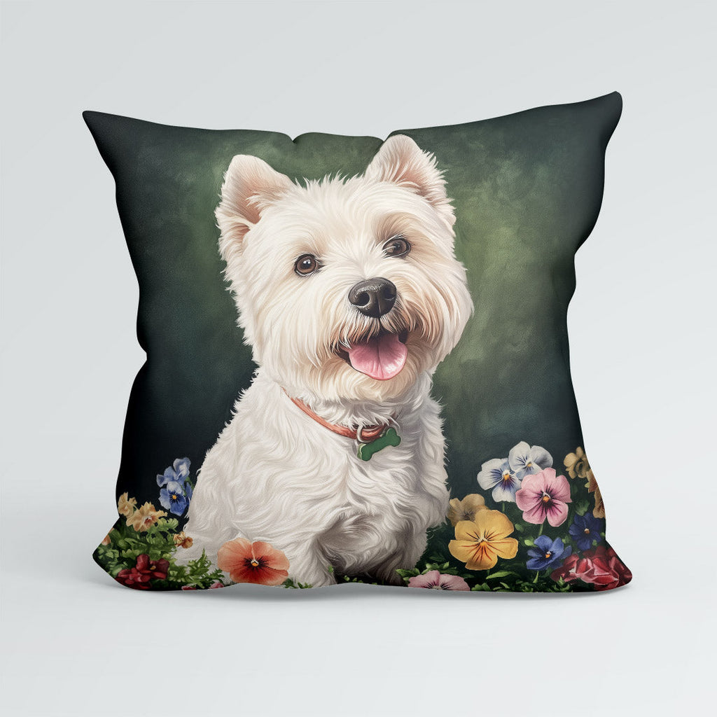 CUSHION West Highland Terrier Fabric Panel CP-591