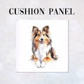 CUSHION Shetland Sheepdog White Panel CP-609
