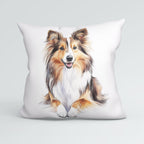 CUSHION Shetland Sheepdog White Panel CP-609