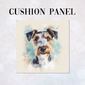 CUSHION Wire Fox Terrier Panel CP-610