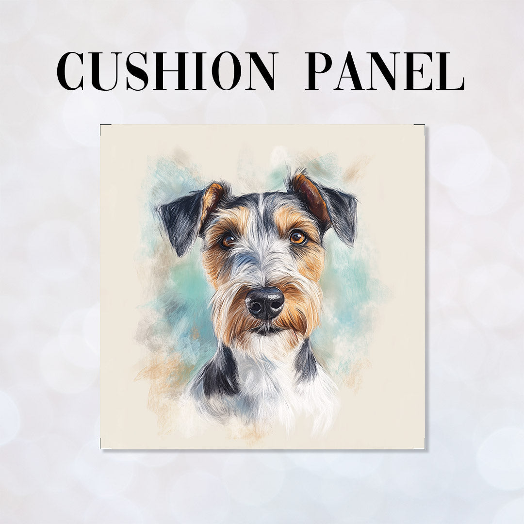 CUSHION Wire Fox Terrier Panel CP-610